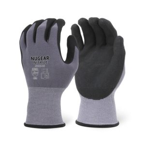 (12 Pair) Nugear NBK3416 Microfoam Nitirile Coated Gloves