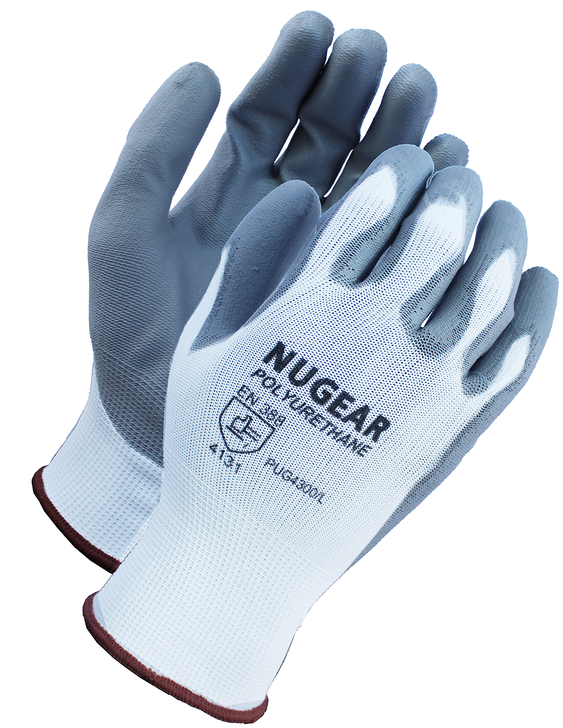 (12 Pairs) White PU Coated Nylon Gloves - Image 7