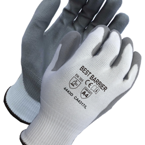 CA4317 ANSI Level 4 White PU Cut Resistant Glove