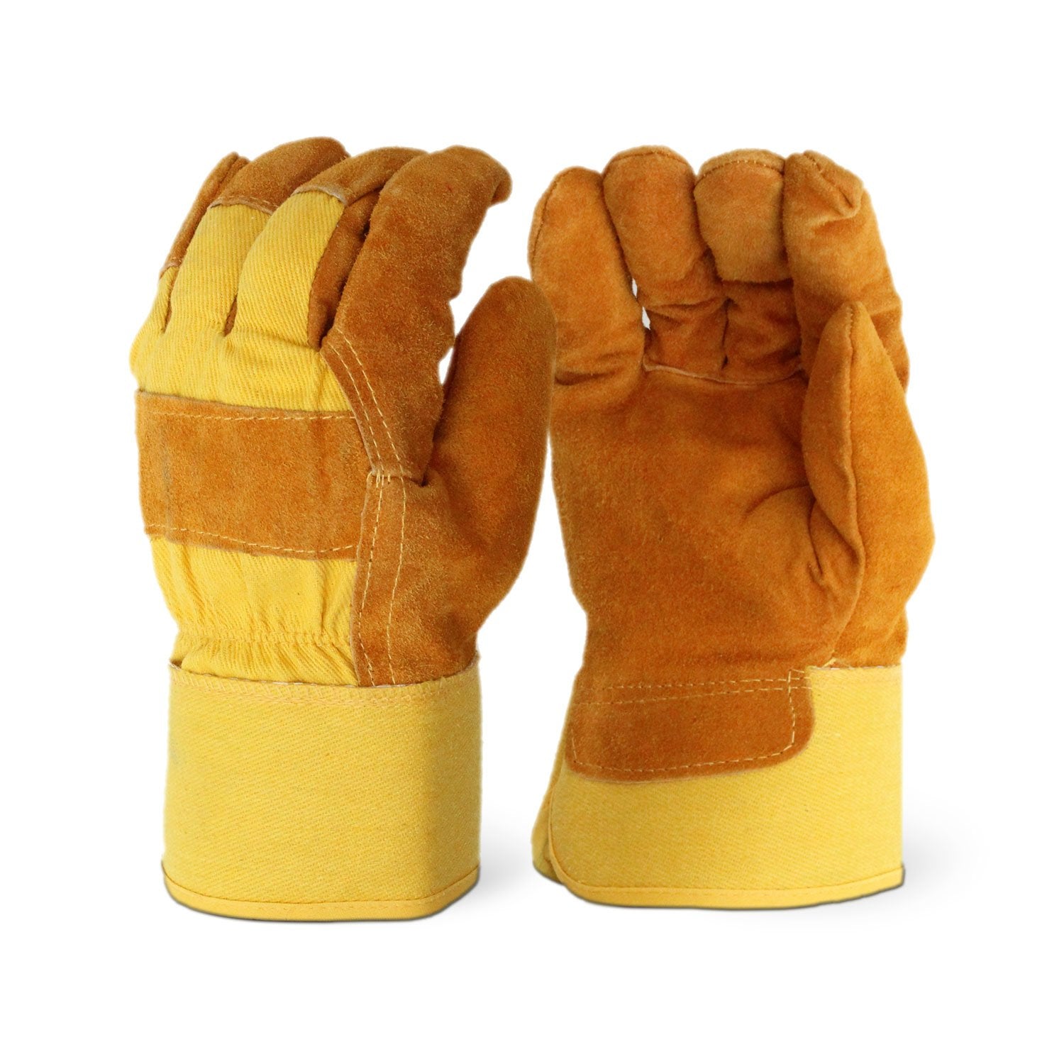 Pile Lined Yellow Winter Gloves - Image 2
