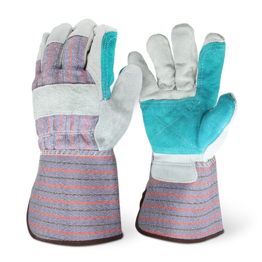 12 Pair - Shoulder Split Double Palm Gauntlet Cuff Gloves - Image 2